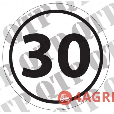 Decal 30 Kmph Decal 30 Kmph