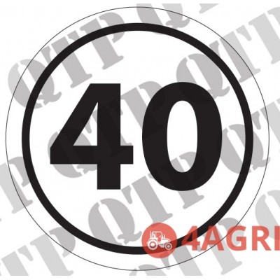 Decal 40 Kmph Decal 40 Kmph