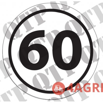 Decal 60 Kmph Decal 60 Kmph