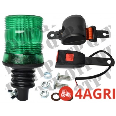 Beacon Flexi Green With Seat Belt Kit Flat