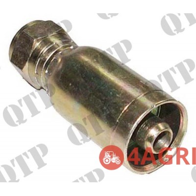 Coupling 3/8" x 9/16" JIC Female