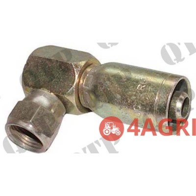 Coupling 1/2" x 3/4" JIC Male 90ÃÂ° Compact